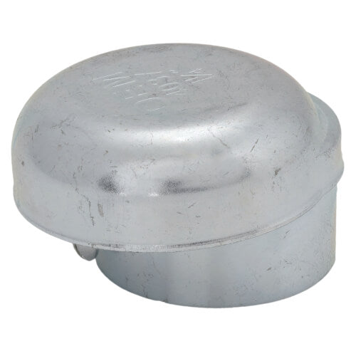 Beckett 14037 1-1/4" Zinc-Plated Steel Slip-On Vent Cap with Screen