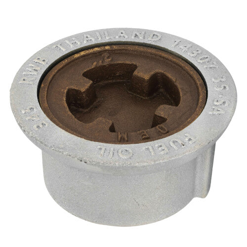 Beckett 14307 2" FNPT Galvanized Cast Iron Flush Fill Box with Bronze Cover