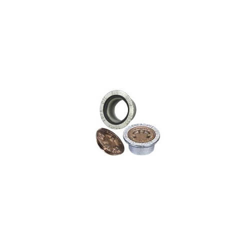 Beckett 14308 3" FNPT Galvanized Cast Iron Flush Fill Box with Bronze Cover