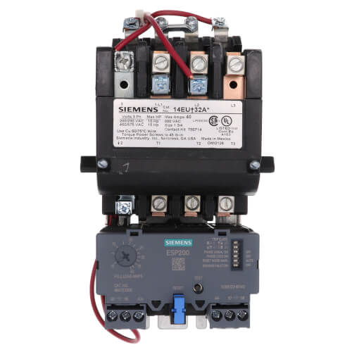 Siemens Non-Reversing Motor Starter, 3 Ph, 3 Pole, 10-40 Amp, 60 Hz (120/240V)