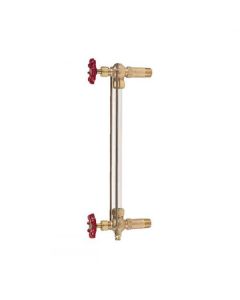 Apollo 2110400 Water Gauge with Extended Shank, 5/8" Sight, 1/2" MNPT, 12", 300 psig