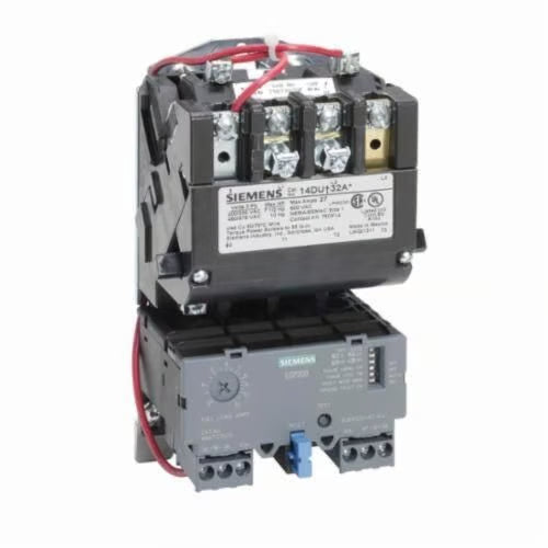 Siemens 14DUE32AA Class 14 Full Voltage Motor Starter, 110 to 120/220 to 240 VAC V Coil, Non-Reversing Action, 3 Poles, NEMA 1/Open Enclosure