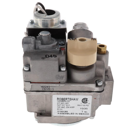 Robertshaw 120v 3/4" X 3/4" Standing Pilot Gas Valve (300,000 BTU)