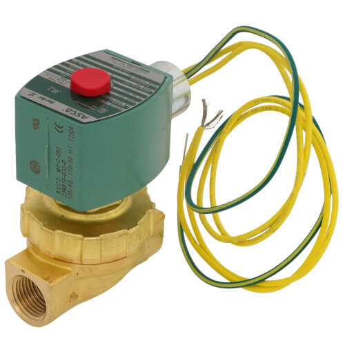 ASCO 8220G406 1/2" NPT 2-Way Normally Closed Hot Water/Steam Solenoid Valve (120V)