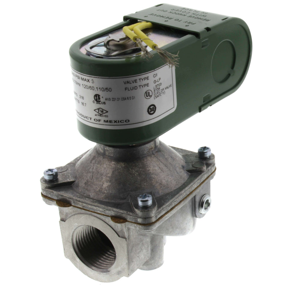ASCO K3A552U 3/4" 2-Way Normally Closed Gas Shutoff Valve