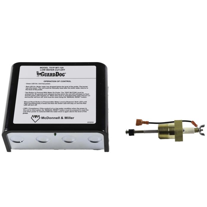 McDonnell & Miller 751P-MT-120 Low Water Cut-Off with Manual Reset & Standard Probe (176234)